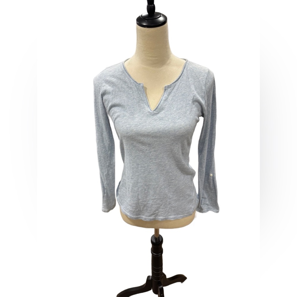 🌻4/$20🌻 Lt Blue Heather Women's Long Sleeve Top by GapBody Small P